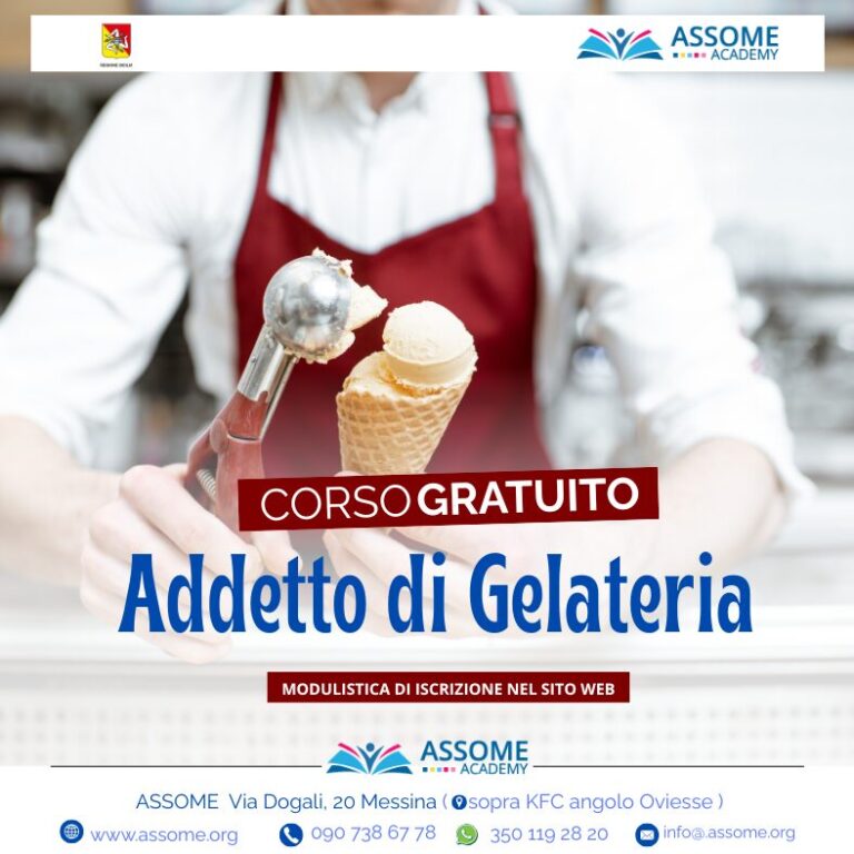 Addetto di Gelateria