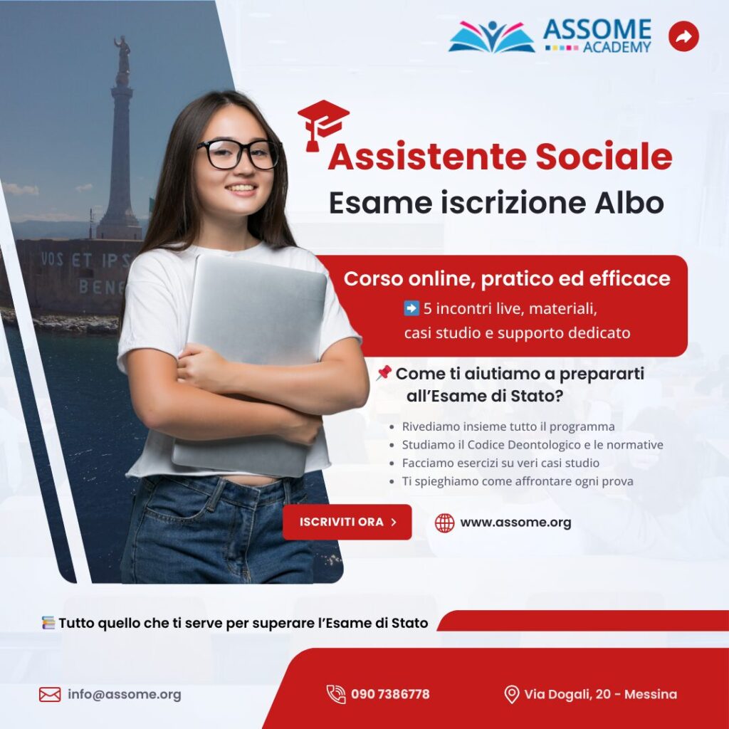 Corso di Preparazione all’Esame di Stato per Assistenti Sociali – Albo B