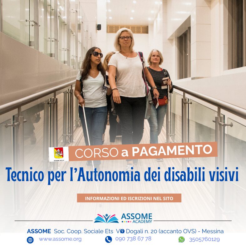 Tecnico specializzato per disabili visivi: nasce la qualifica in Sicilia