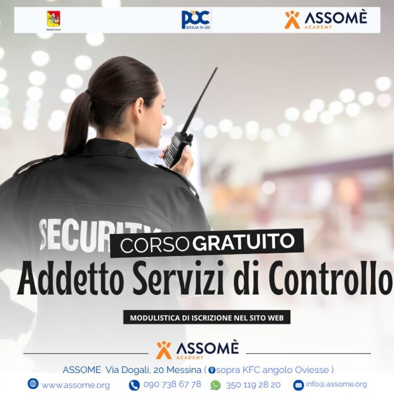 Addetto ai servizi di controllo delle attività di intrattenimento e di spettacolo in luoghi aperti al pubblico o in pubblici esercizi (Gratuito)