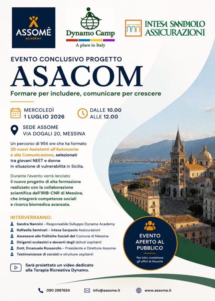 ASACOM chiude il cerchio e rilancia: il 1 luglio a Messina l’evento conclusivo e il via ai nuovi corsi di alta formazione con CNR-IRIB